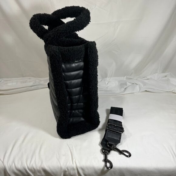 Think Royln Luxe Black Puffer Aspen Tote - New With Tags - Picture 3 of 10